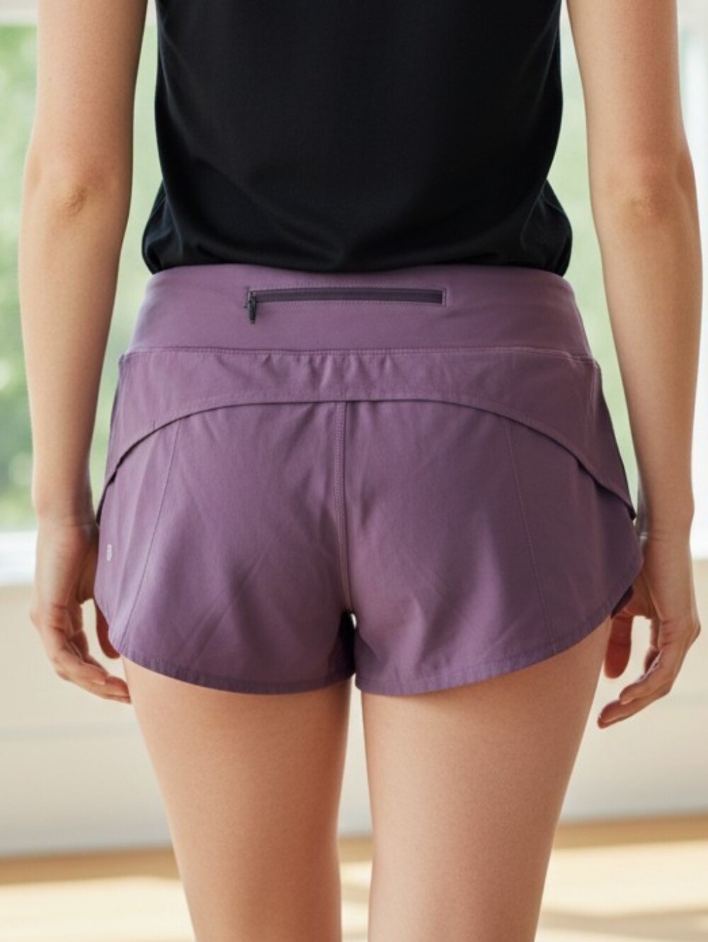lululemon athletica Plum High-Waist Athletic Shorts #SHO2 - Picture 2 of 11